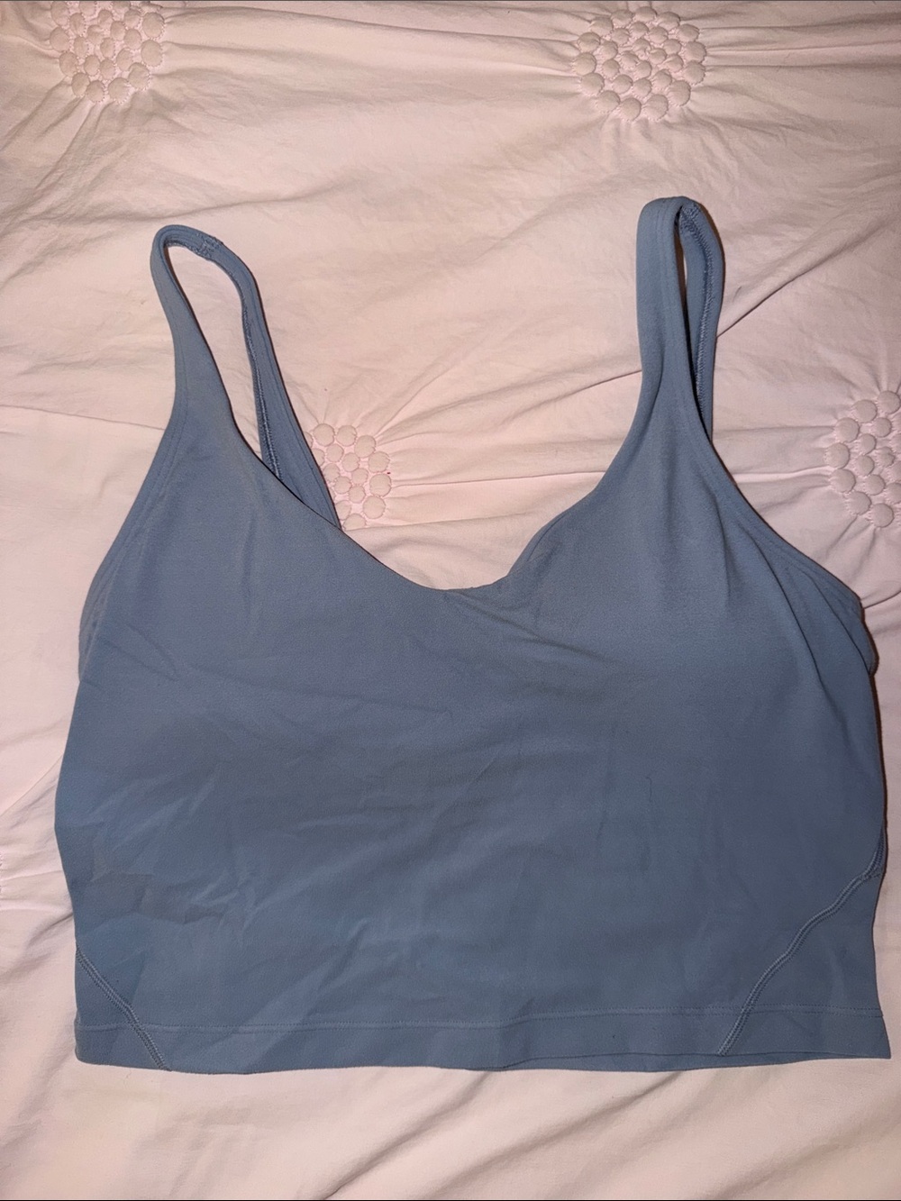 Women's Seamless Light Blue Align Tank Top